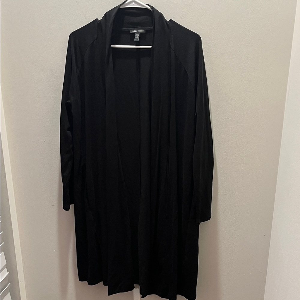 Eileen Fisher Classic Black Cardigan